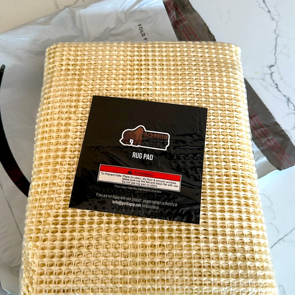 NWT Gorilla Grip 6’ Round Rug Pad